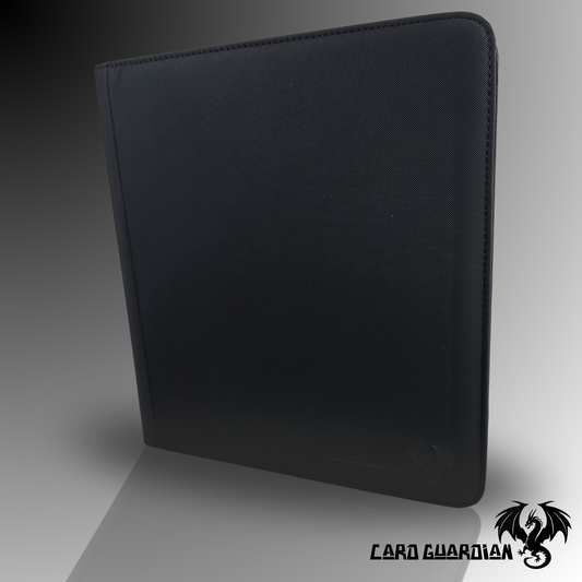 Card Guardian Elemental Series – Obsidian Premium Zip Binder – 12 Pocket | 480 Cards