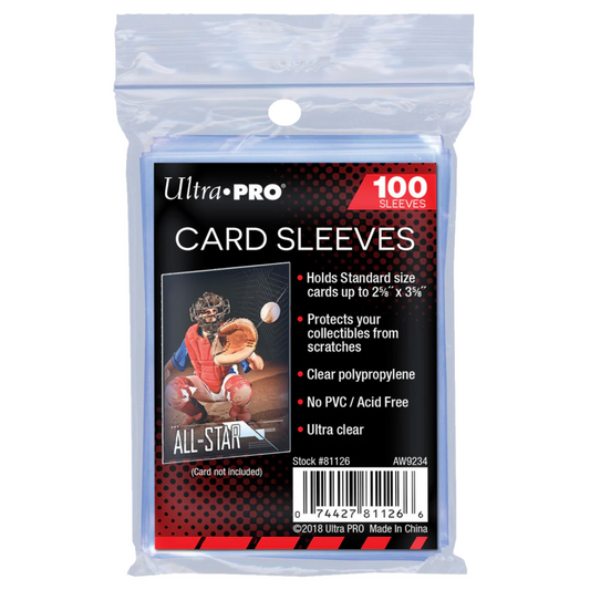 Ultra Pro Standard Size Card Sleeves (Clear) – 100 Pack