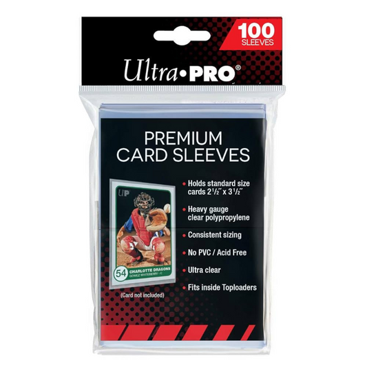 Ultra Pro Premium Card Sleeves – Standard Size (Clear, 100 Pack)