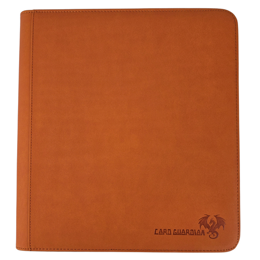 Card Guardian Elemental Series – Ember Premium Zip Binder – 12 Pocket | 480 Cards