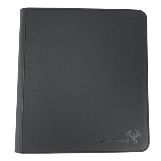 Card Guardian Elemental Series – Obsidian Premium Zip Binder – 12 Pocket | 480 Cards