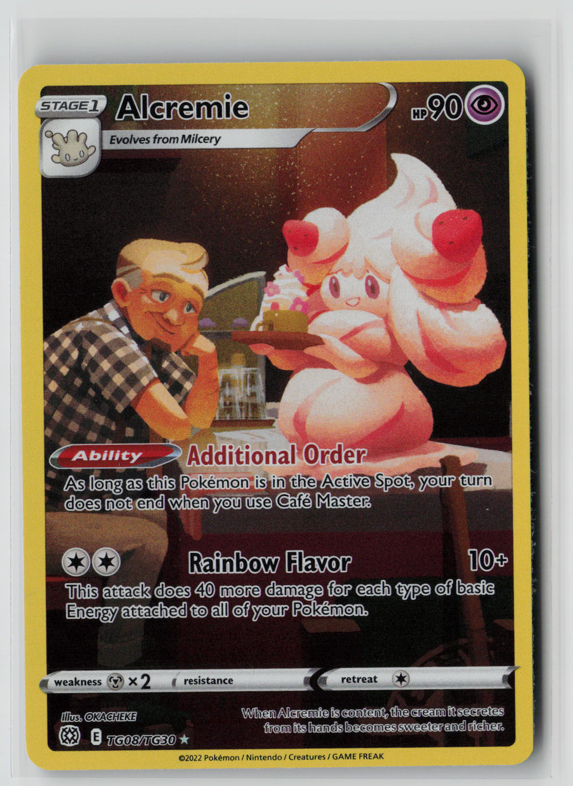 Alcremie TG08/TG30 – Brilliant Stars Trainer Gallery Pokémon Card NM