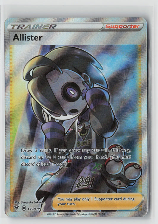 Allister (Full Art) 179/185 – SWSH04: Vivid Voltage Pokémon Card NM