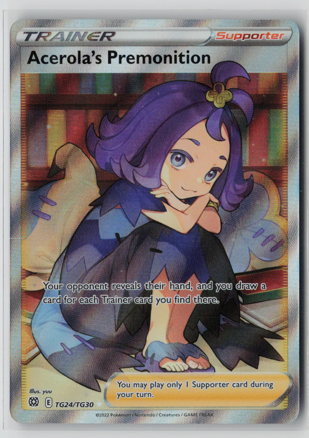 Acerola's Premonition TG24/TG30 – Brilliant Stars Pokémon Card NM