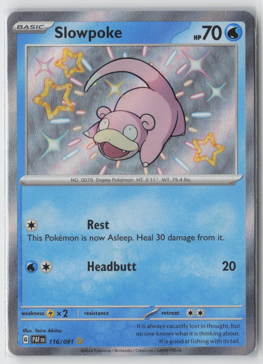 Slowpoke 116/091 – SV: Paldean Fates Pokémon Card NM
