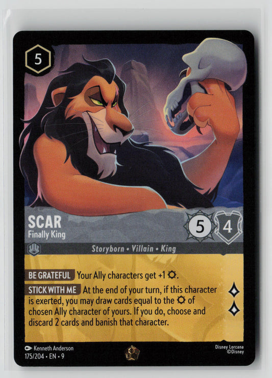 Scar - Finally King 175/204 – Fabled Non Foil NM