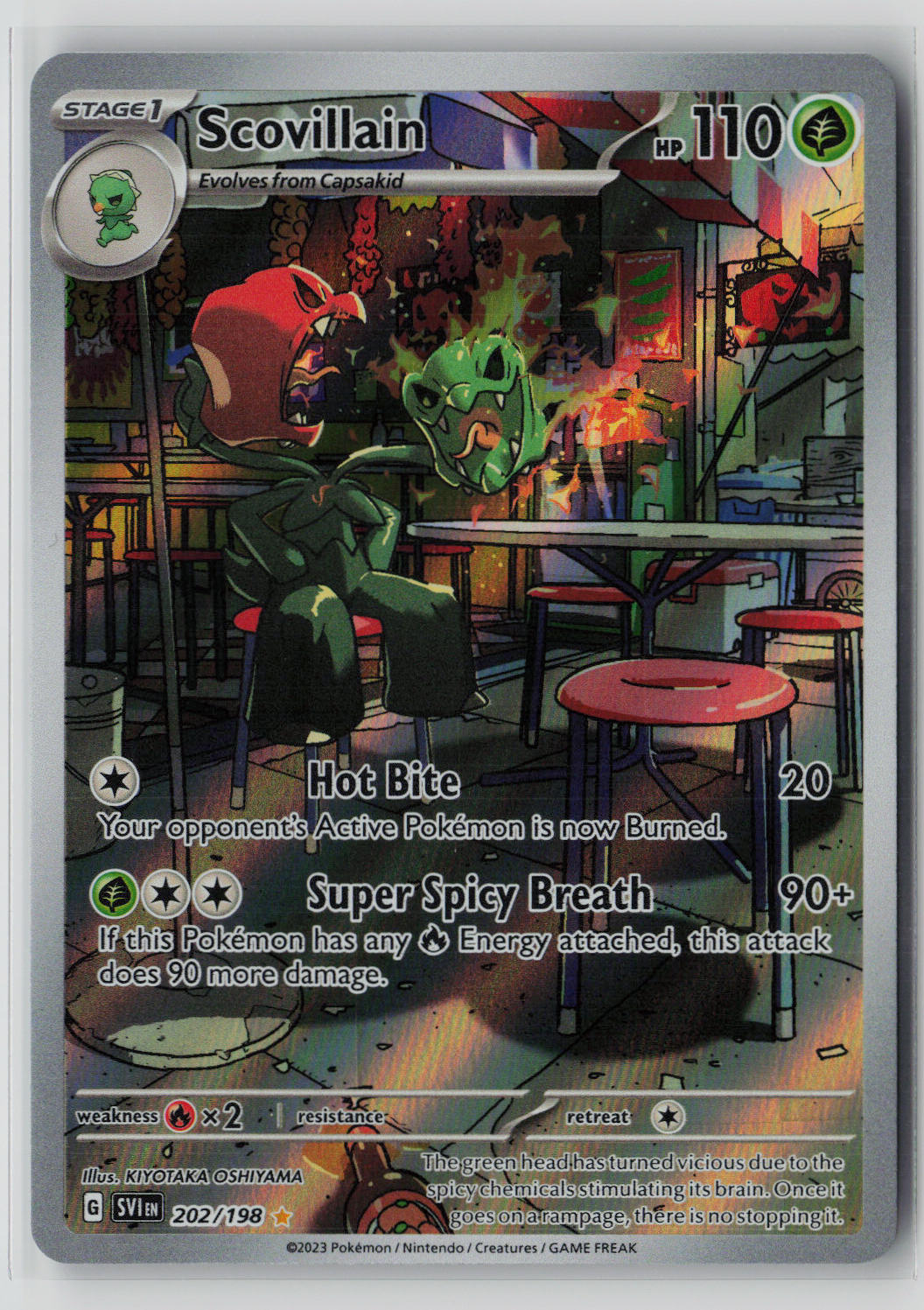 Scovillain 202/198 – Scarlet & Violet Base Set Pokémon Card NM