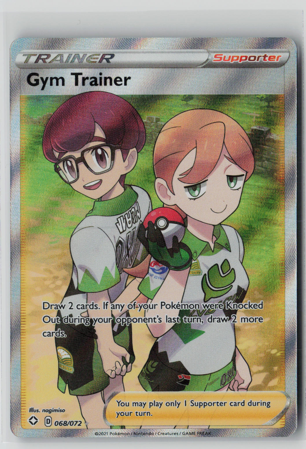 Gym Trainer (Full Art) 068/072 – Shining Fates Pokémon Card NM