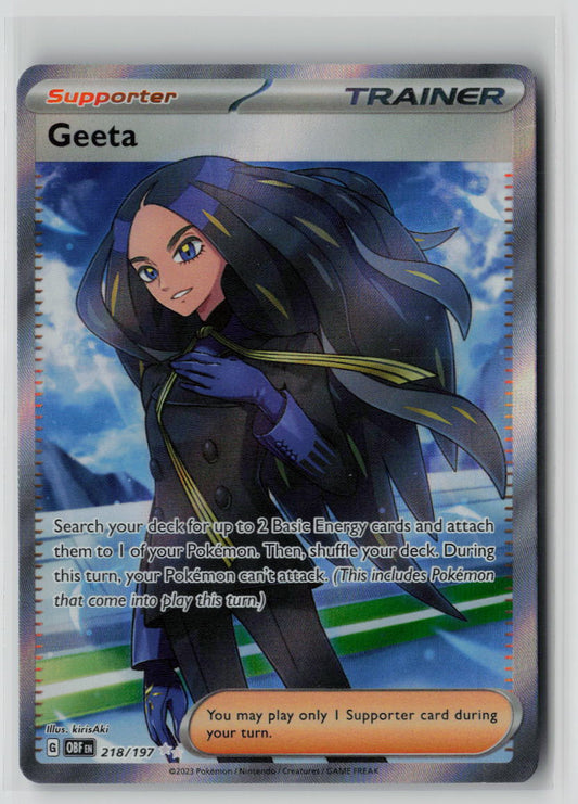 Geeta 218/197 – Obsidian Flames Pokémon Card NM