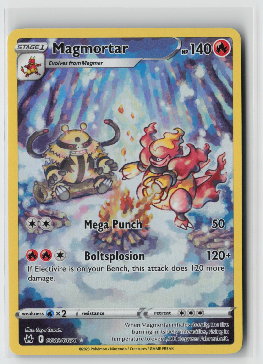 Magmortar GG03/GG70 – Crown Zenith: Galarian Gallery Pokémon Card NM