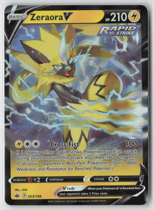 Zeraora V 053/198 – SWSH06: Chilling Reign Pokémon Card NM
