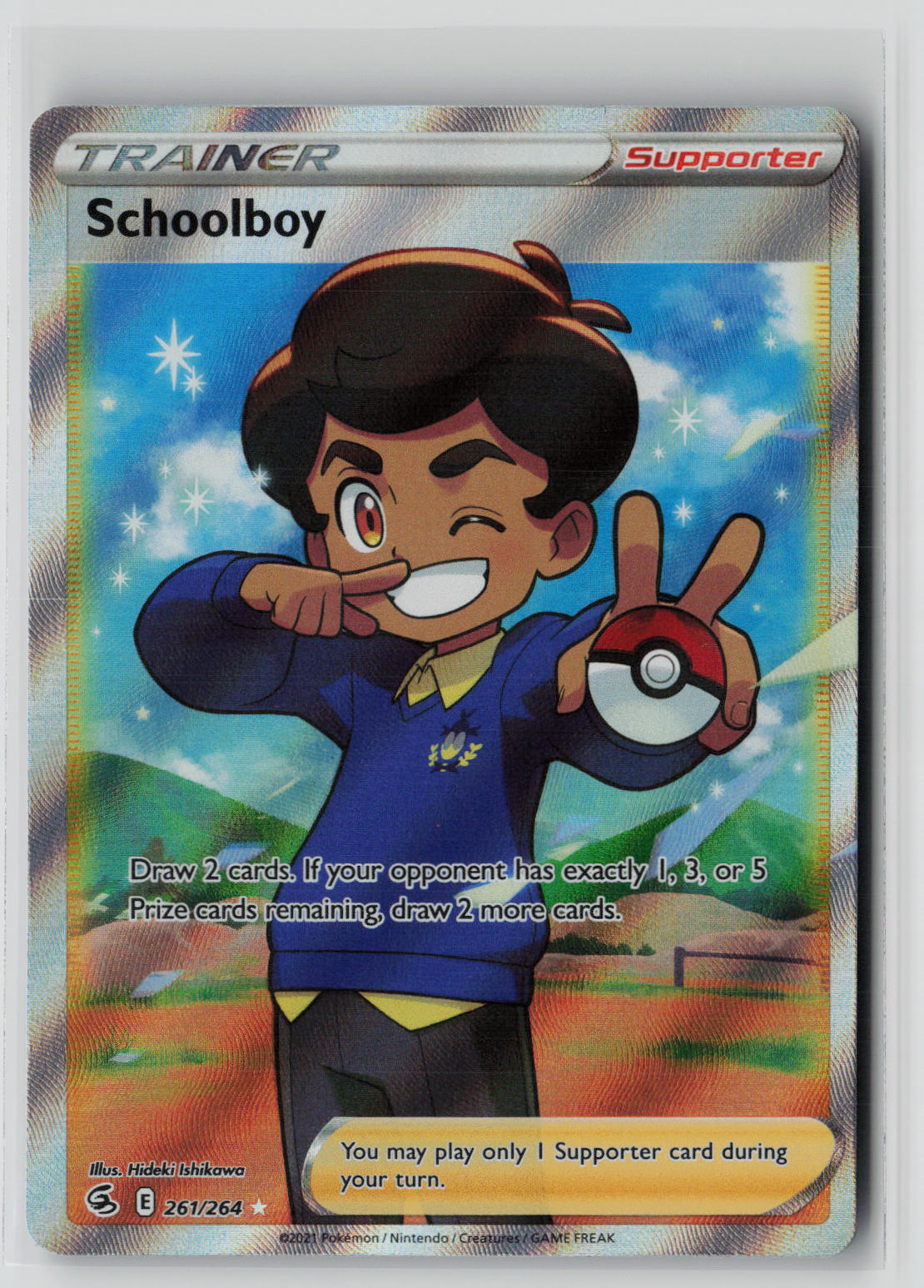 Schoolboy (Full Art) 261/264 – Fusion Strike Pokémon Card NM