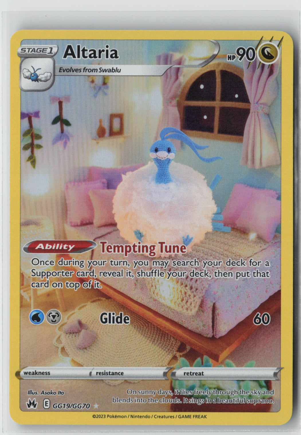 Altaria GG19/GG70 – Crown Zenith: Galarian Gallery Pokémon Card NM