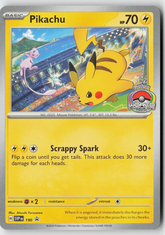 Pikachu 190 – Scarlet & Violet Promo Cards Pokémon Card NM