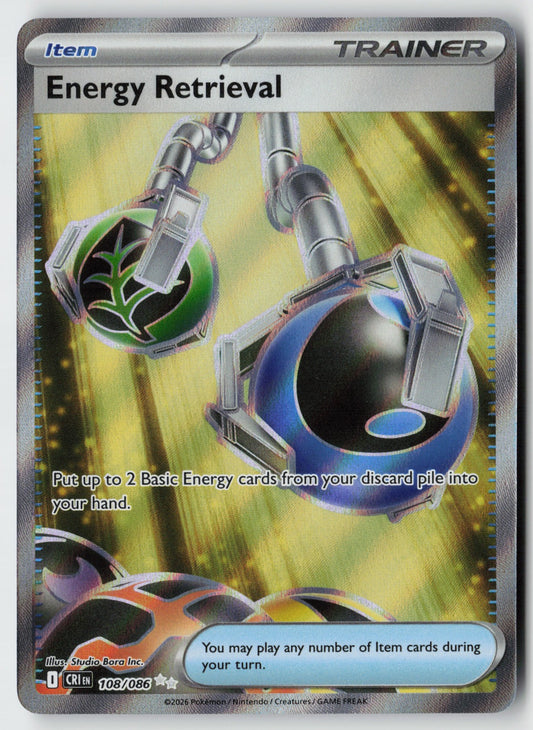 Energy Retrieval 108/086 – Chaos Rising Pokémon Card NM
