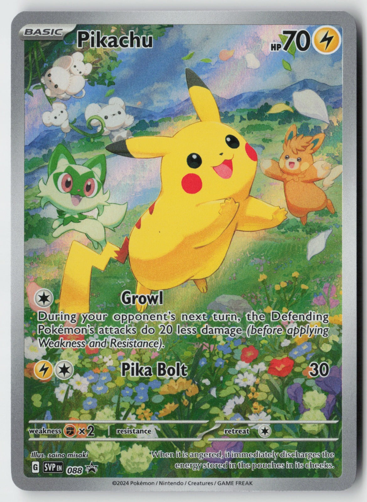 Pikachu 088 – Scarlet & Violet Promo Cards Pokémon Card NM