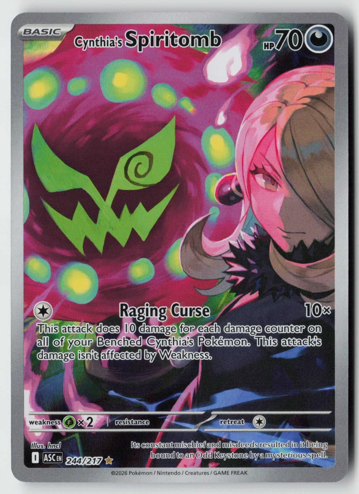 Cynthia's Spiritomb 244/217 – Ascended Heroes Pokémon Card NM