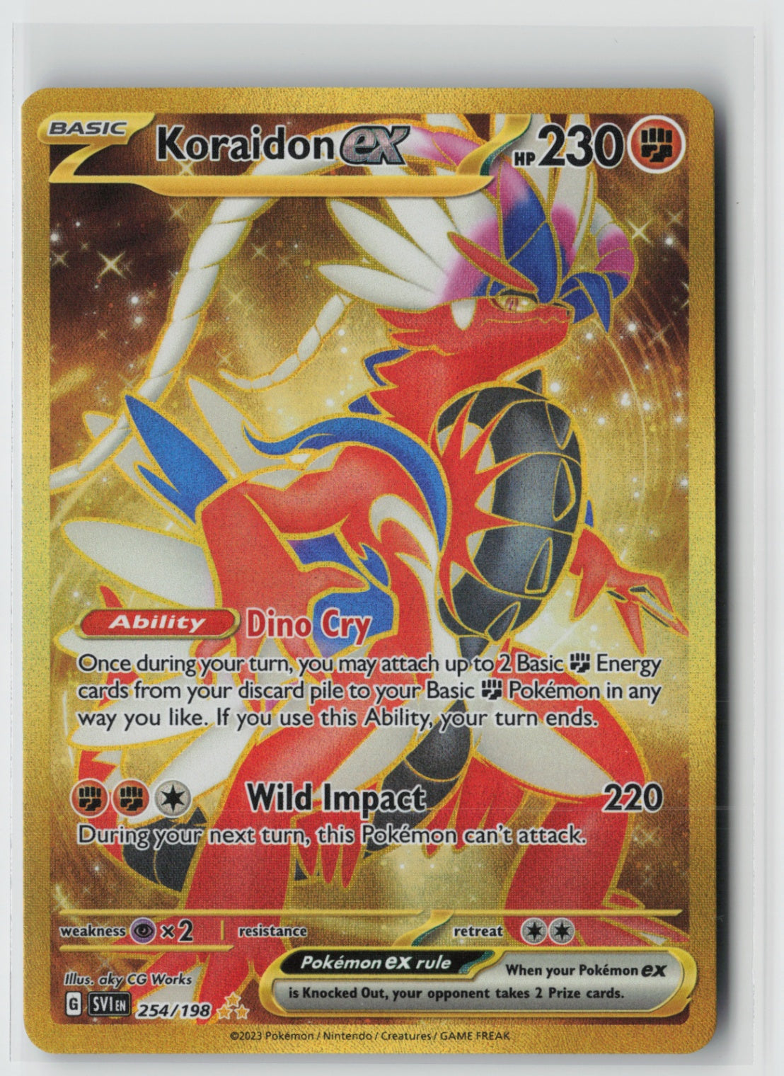 Koraidon ex 254/198 – SV01: Scarlet & Violet Base Set Pokémon Card NM