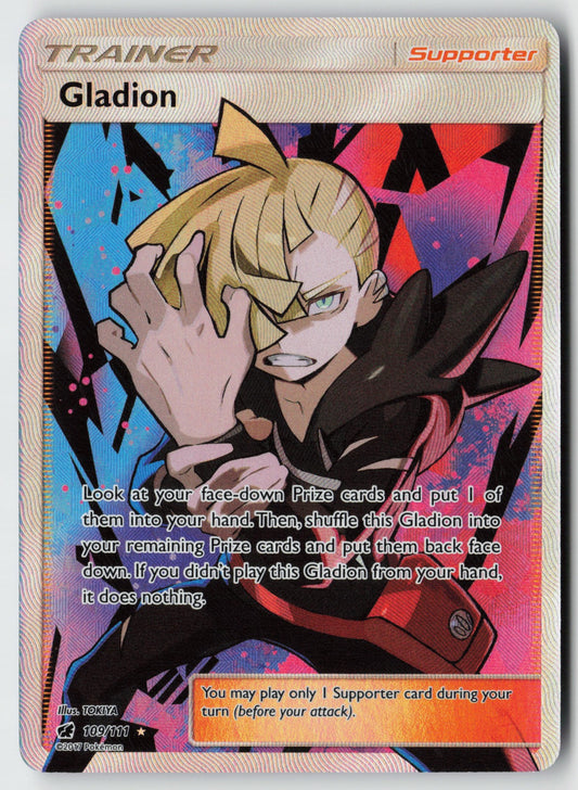 Gladion (Full Art) 109/111 – SM - Crimson Invasion Pokémon Card NM