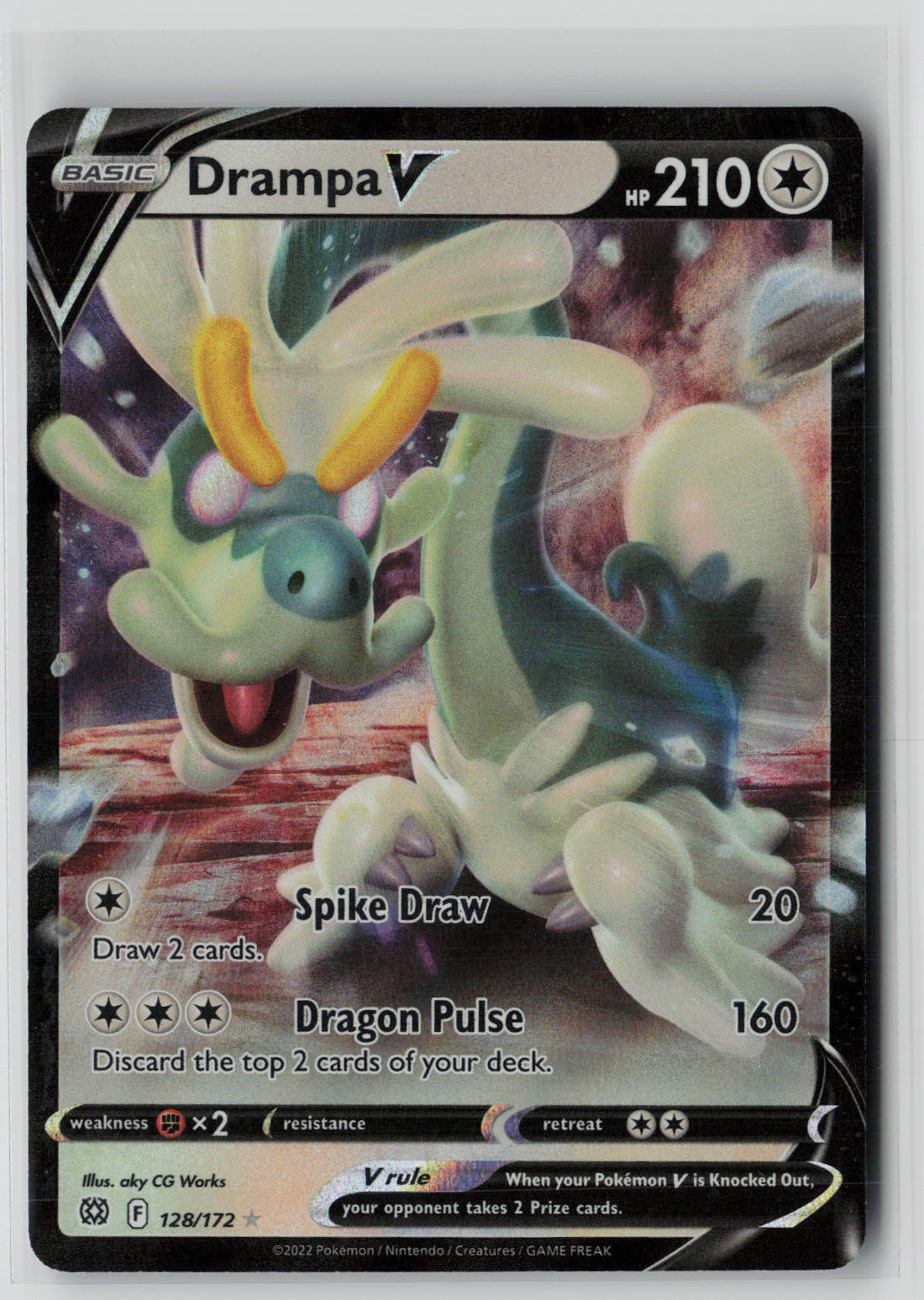 Drampa V 128/172 – Brilliant Stars Pokémon Card NM