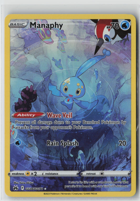 Manaphy GG06/GG70 – Crown Zenith: Galarian Gallery Pokémon Card NM