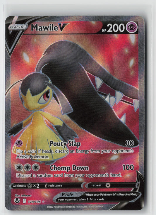 Mawile V (Full Art) 178/195 – SWSH12: Silver Tempest Pokémon Card NM