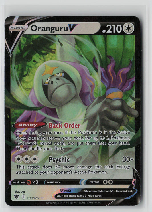 Oranguru V 133/189 – Astral Radiance Pokémon Card NM