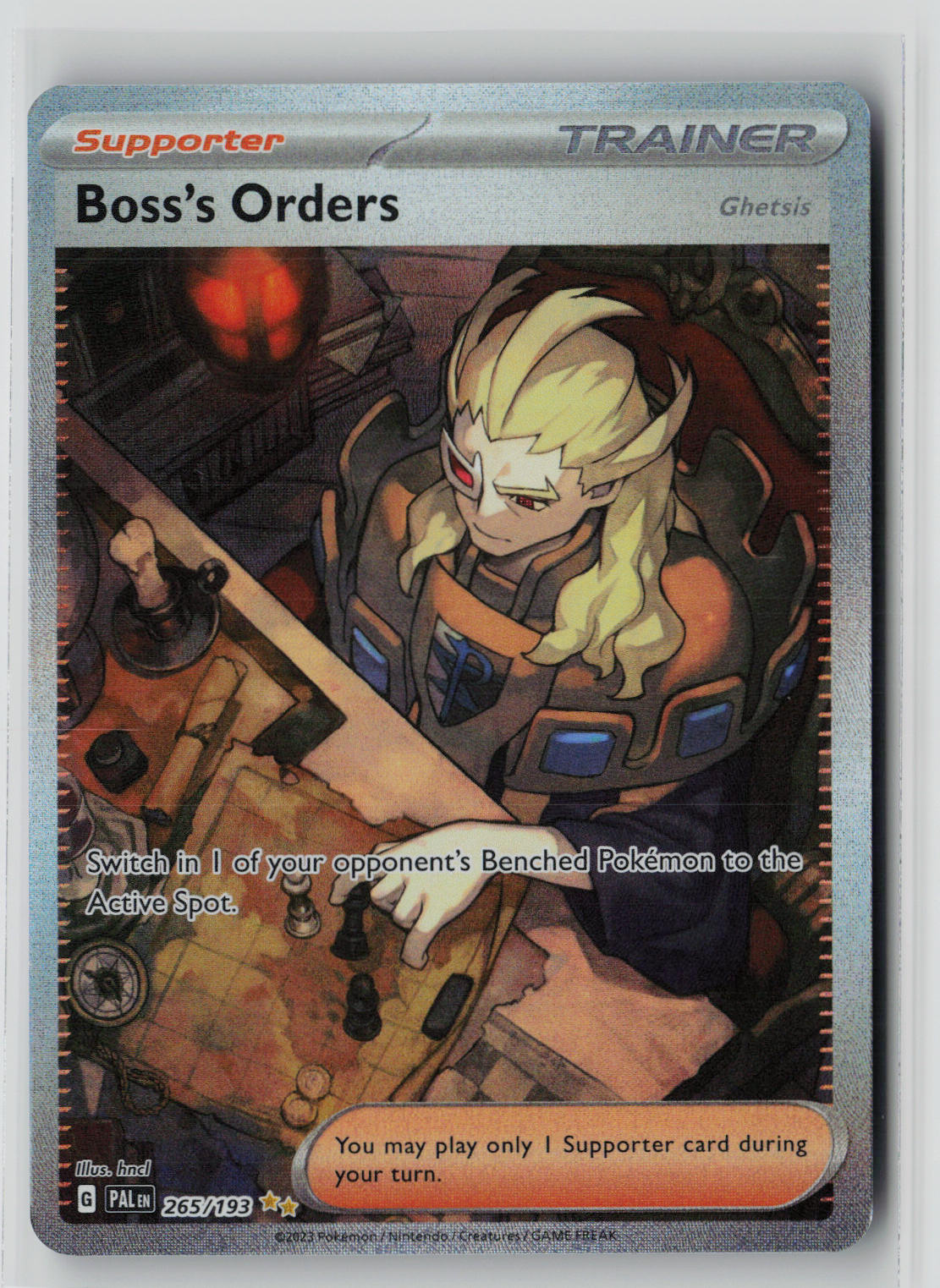 Boss's Orders 265/193 – Paldea Evolved Pokémon Card NM