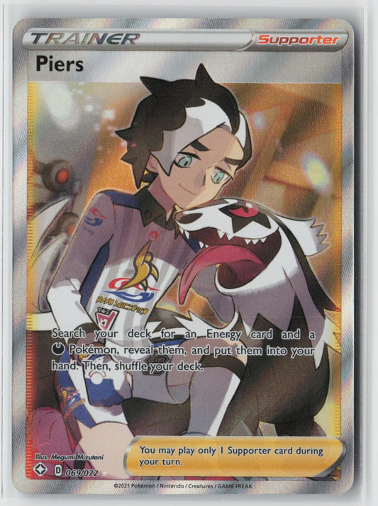 Piers (Full Art) 069/072 – Shining Fates Pokémon Card NM