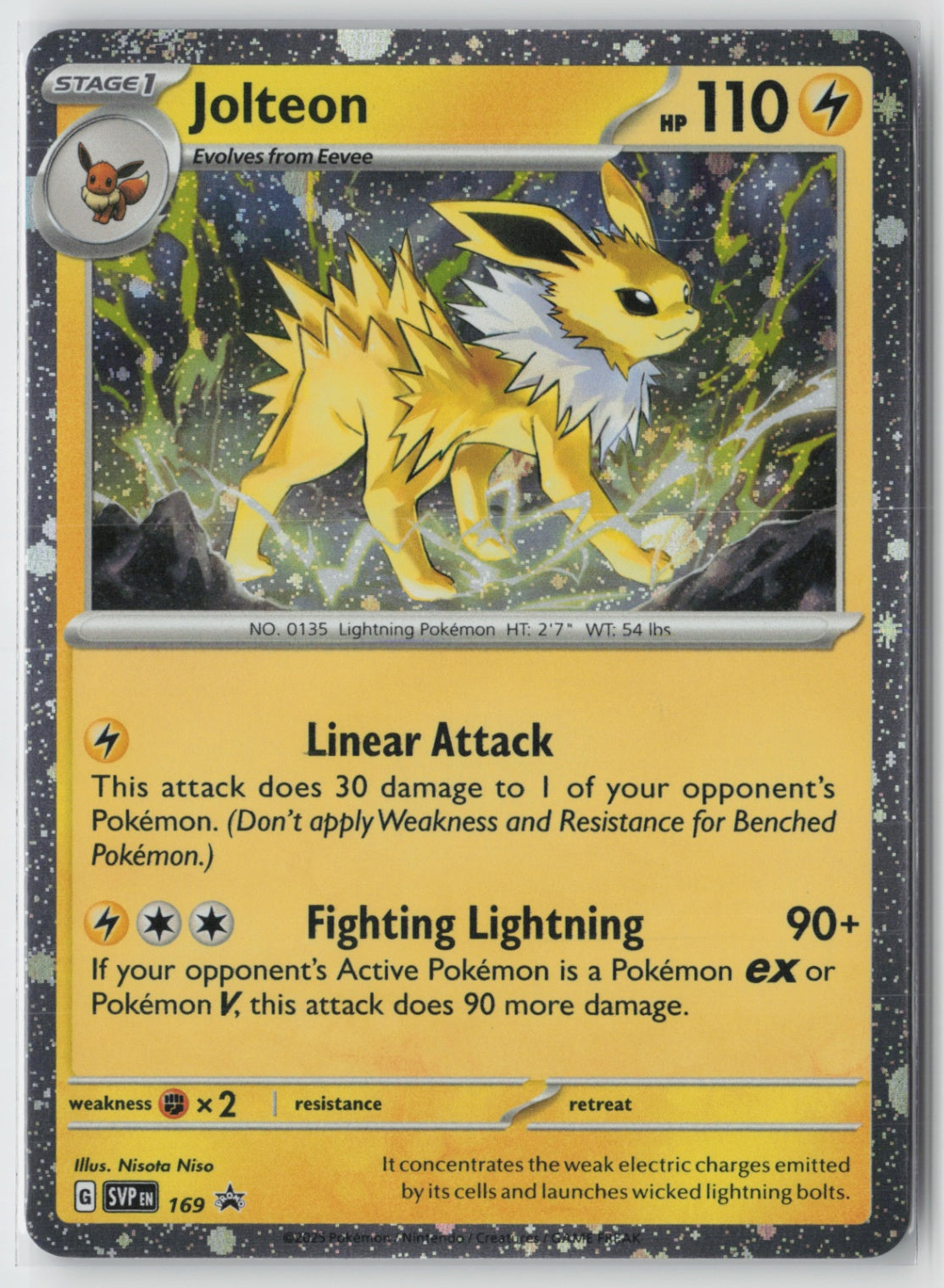 Jolteon - (Cosmos Holo) 169 – SV: Scarlet & Violet Promo Cards Pokémon Card NM