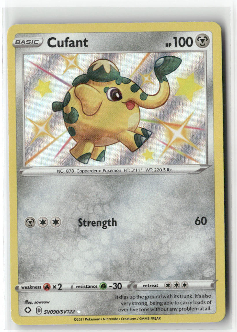 Cufant SV090/SV122 – Shining Fates: Shiny Vault Pokémon Card NM