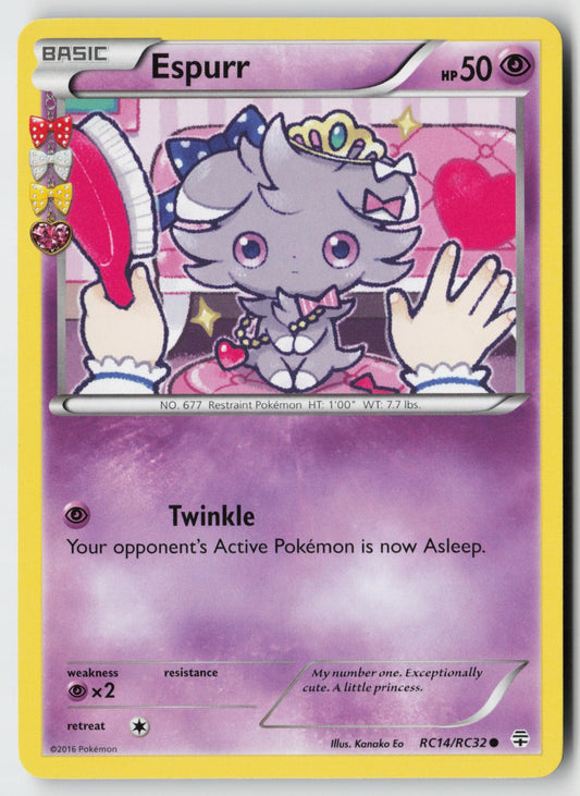 Espurr RC14/RC32 – Generations: Radiant Collection Pokémon Card NM
