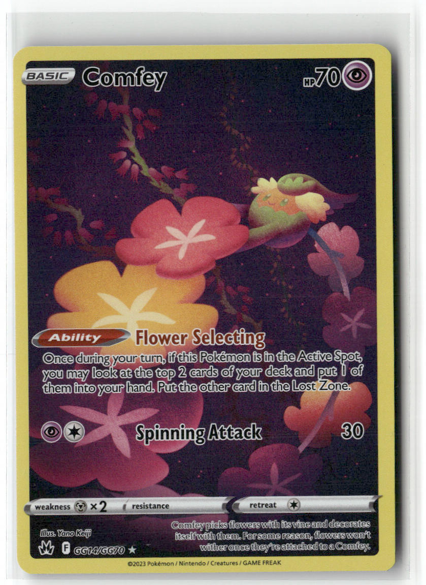 Comfey GG14/GG70 – Crown Zenith: Galarian Gallery Pokémon Card NM