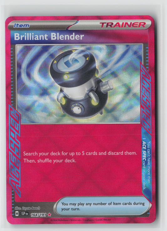 Brilliant Blender 164/191 – SV08: Surging Sparks Pokémon Card NM