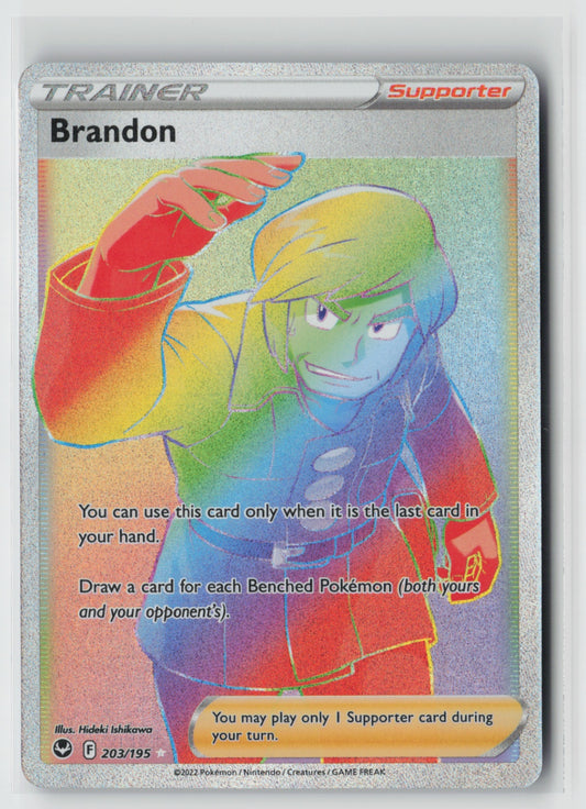Brandon (Secret) 203/195 – SWSH12: Silver Tempest Pokémon Card NM