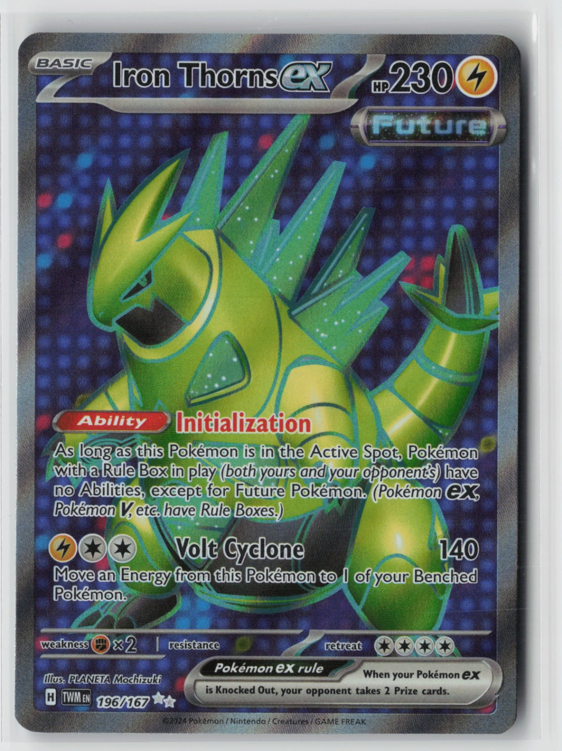 Iron Thorns ex 196/167 – SV06: Twilight Masquerade Pokémon Card NM