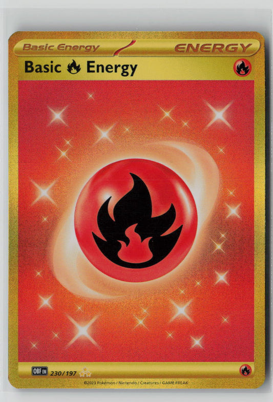 Basic Fire Energy - 230/197 – Obsidian Flames Pokémon Card NM
