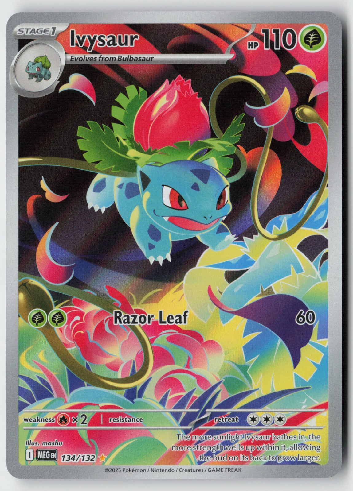 Ivysaur 134/132 – Mega Evolution Pokémon Card NM
