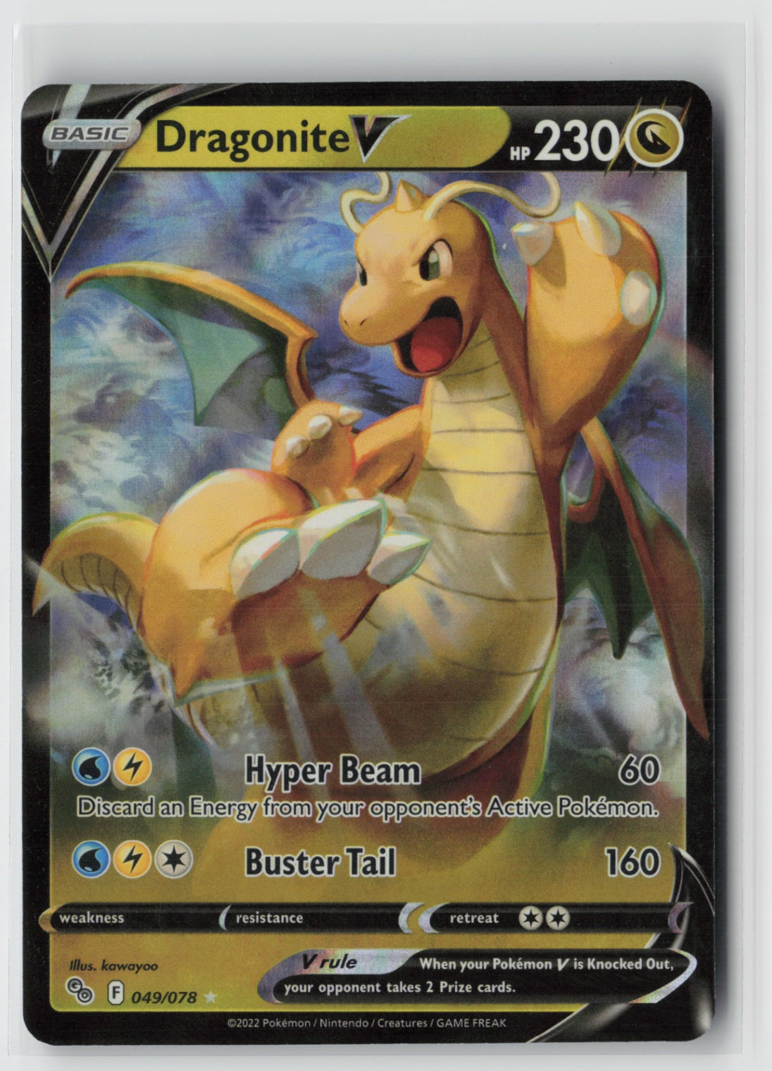 Dragonite V 049/078 – Pokemon GO Pokémon Card NM