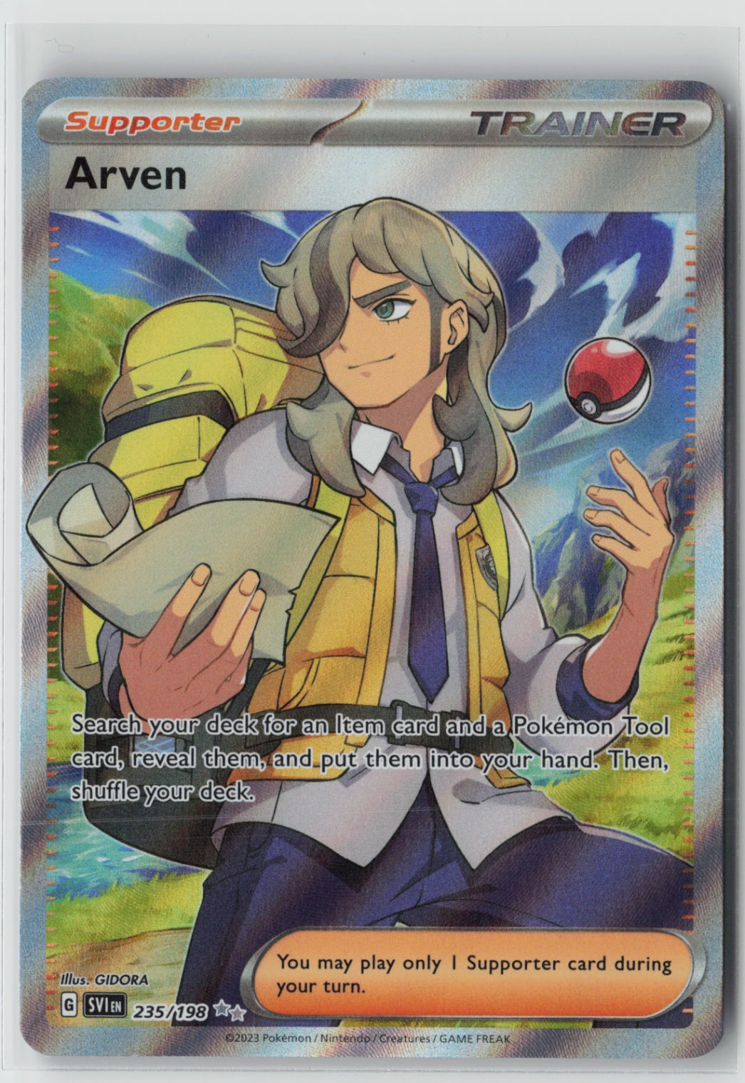 Arven 235/198 – SV01: Scarlet & Violet Base Set Pokémon Card NM