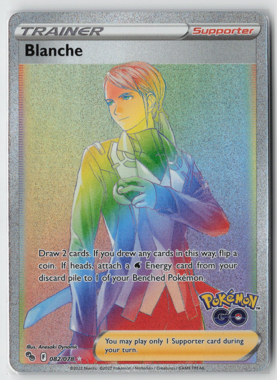 Blanche (Secret) 082/078 – Pokemon GO Pokémon Card NM