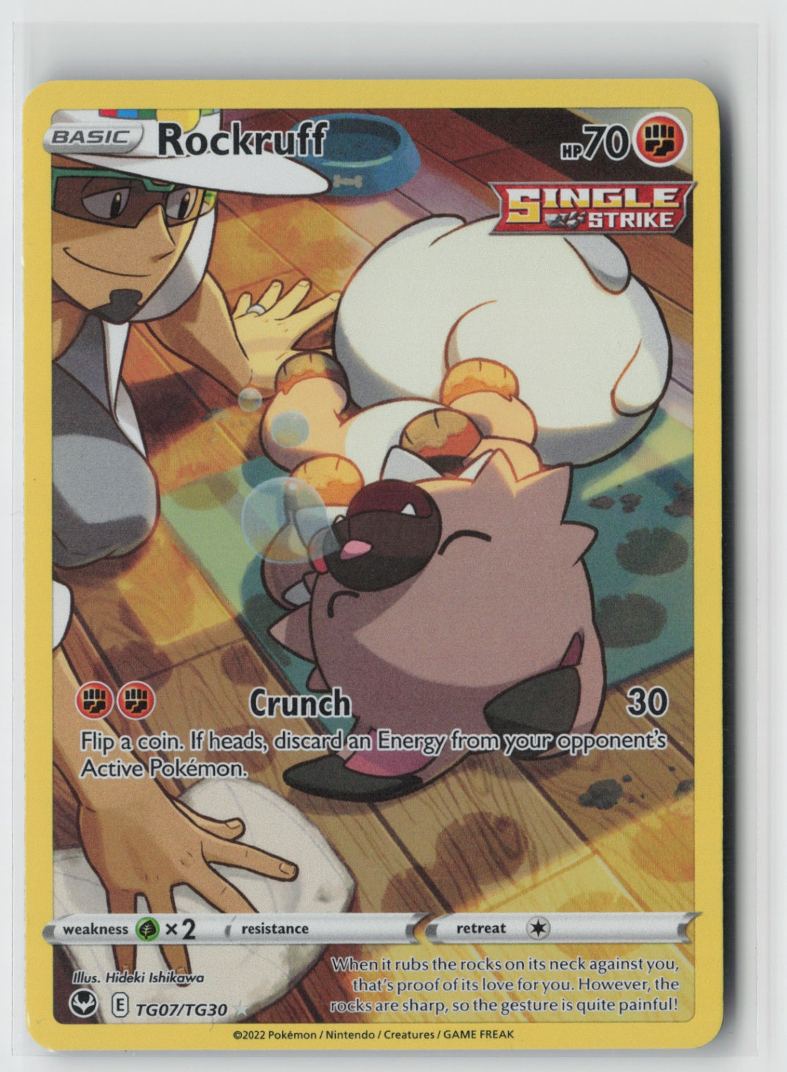 Rockruff TG07/TG30 – SWSH12: Silver Tempest Trainer Gallery Pokémon Card NM