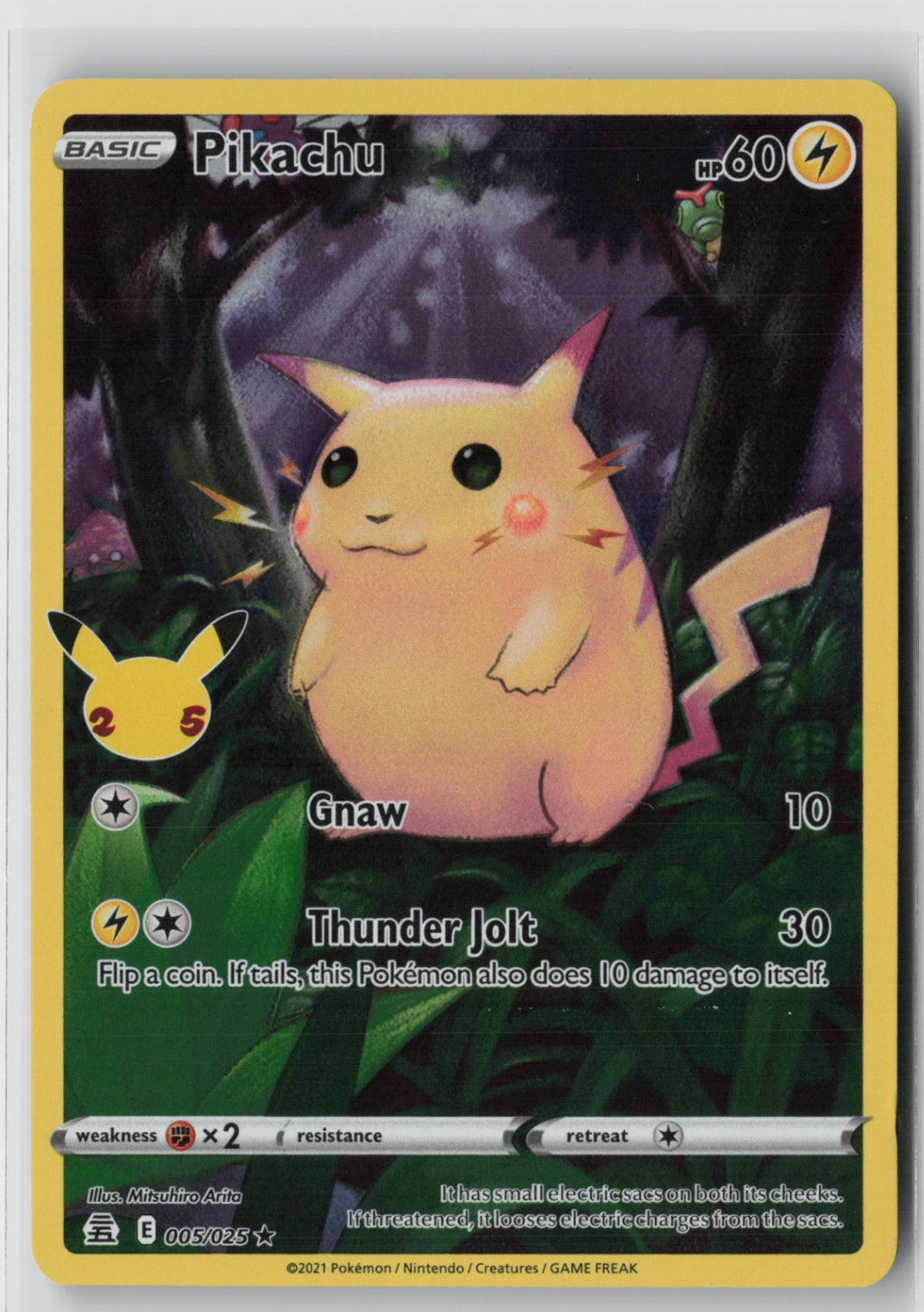 Pikachu 005/025 – Celebrations Pokémon Card NM