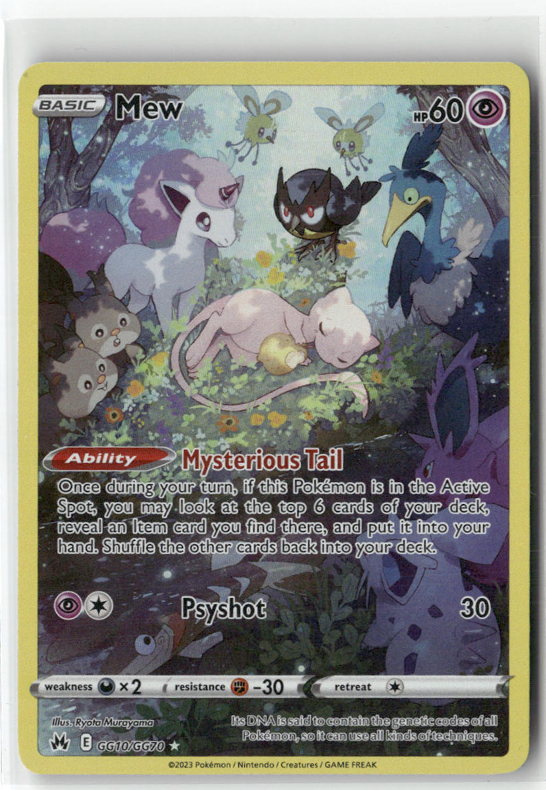 Mew GG10/GG70 – Crown Zenith: Galarian Gallery Pokémon Card NM