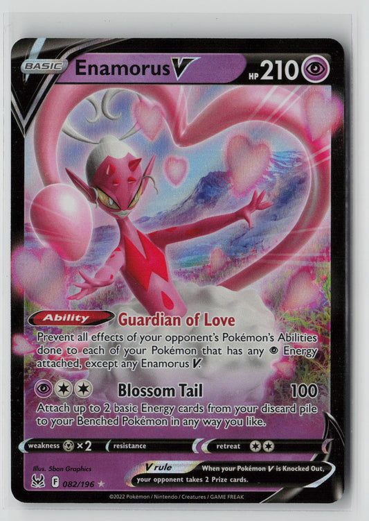 Enamorus V 082/196 – Lost Origin Pokémon Card NM