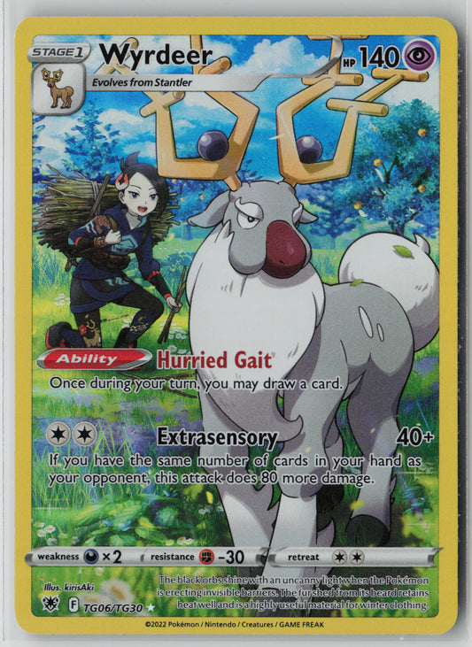 Wyrdeer TG06/TG30 – Astral Radiance Trainer Gallery Pokémon Card NM