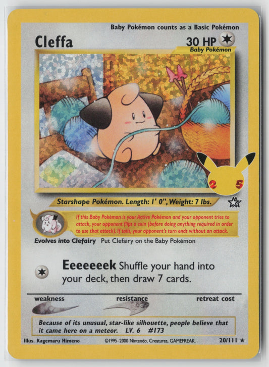 Cleffa 20/111 – Celebrations: Classic Collection Pokémon Card NM