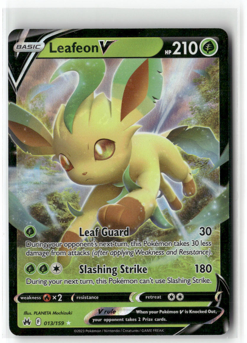 Leafeon V 013/159 – Crown Zenith Pokémon Card NM