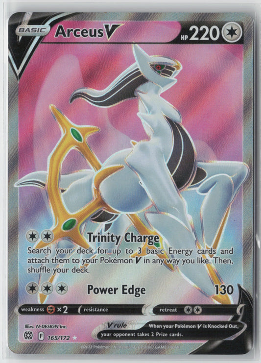Arceus V (Full Art) 165/172 – SWSH09: Brilliant Stars Pokémon Card NM