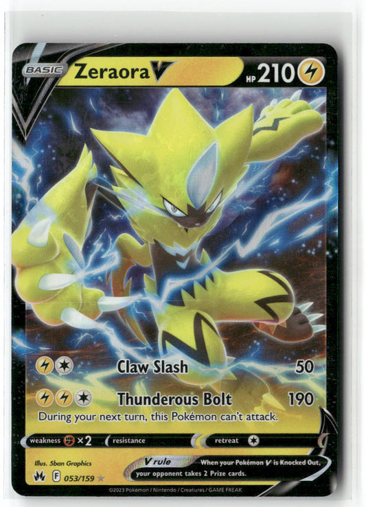 Zeraora V 053/159 – Crown Zenith Pokémon Card NM